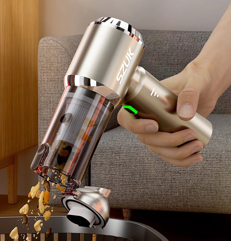 SZUK Mini 985000PA Wireless Car Vacuum Cleaner – High-Power Portable Handheld Car Vacuum Cleaner