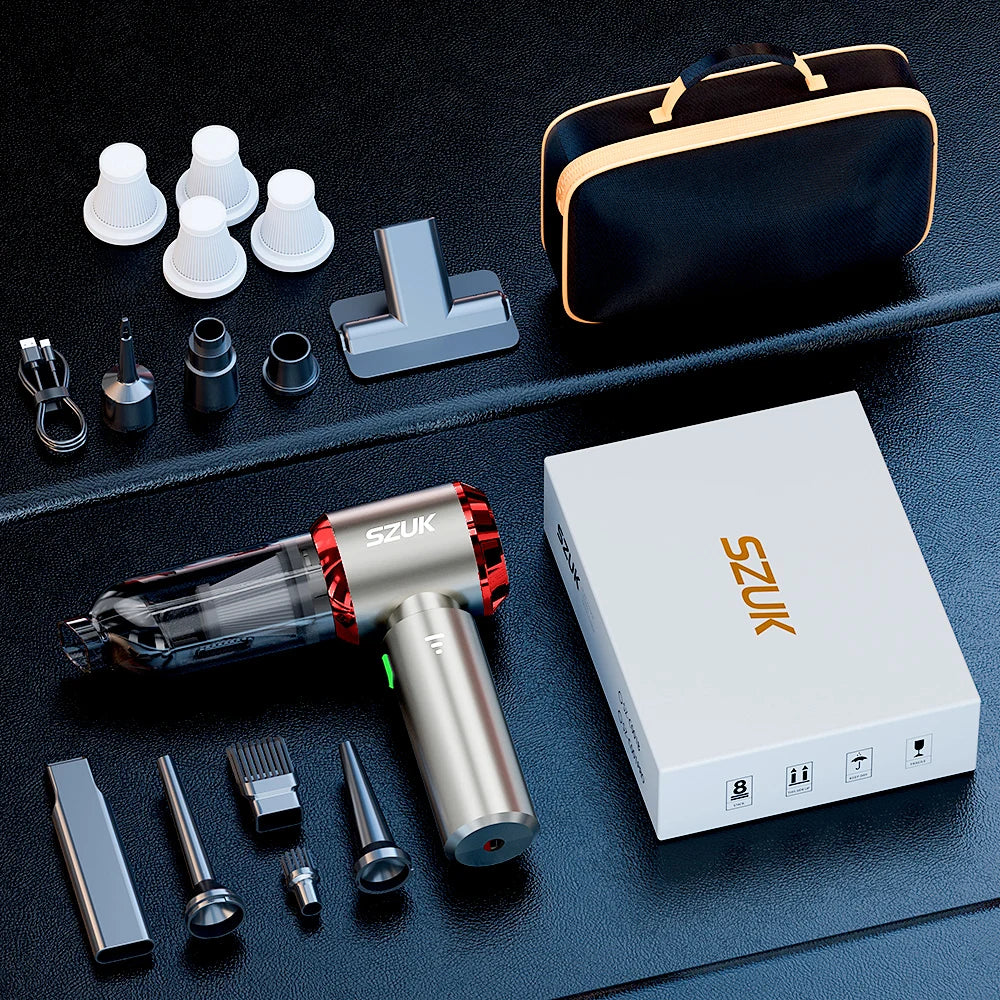 SZUK Mini 985000PA Wireless Car Vacuum Cleaner – High-Power Portable Handheld Car Vacuum Cleaner
