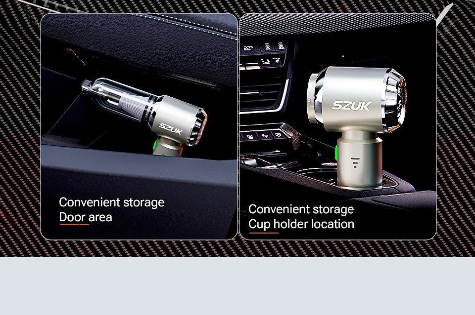SZUK Mini 985000PA Wireless Car Vacuum Cleaner – High-Power Portable Handheld Car Vacuum Cleaner