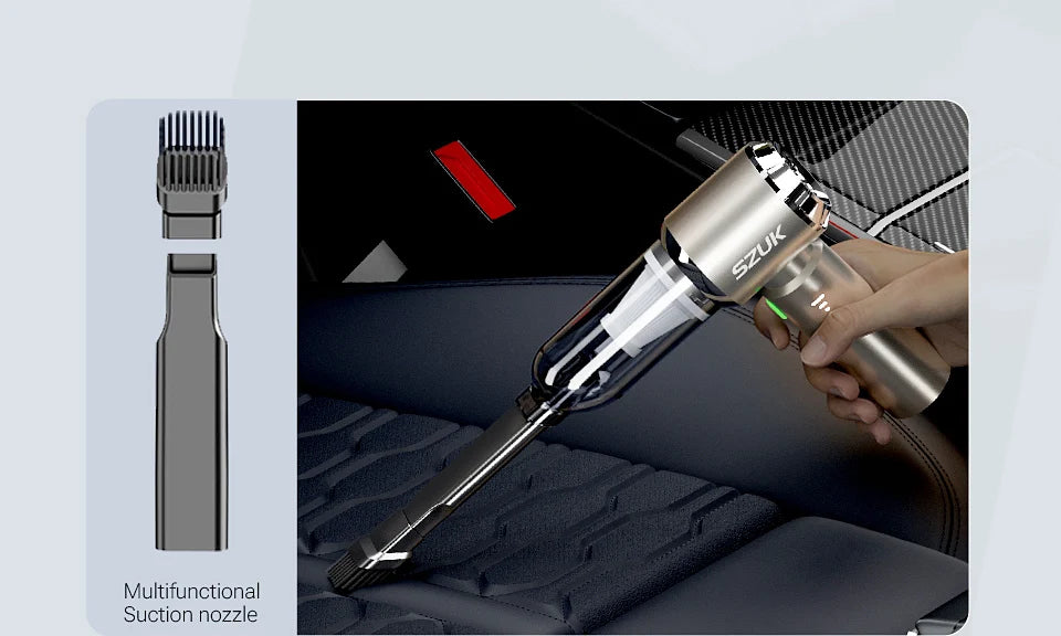 SZUK Mini 985000PA Wireless Car Vacuum Cleaner – High-Power Portable Handheld Car Vacuum Cleaner