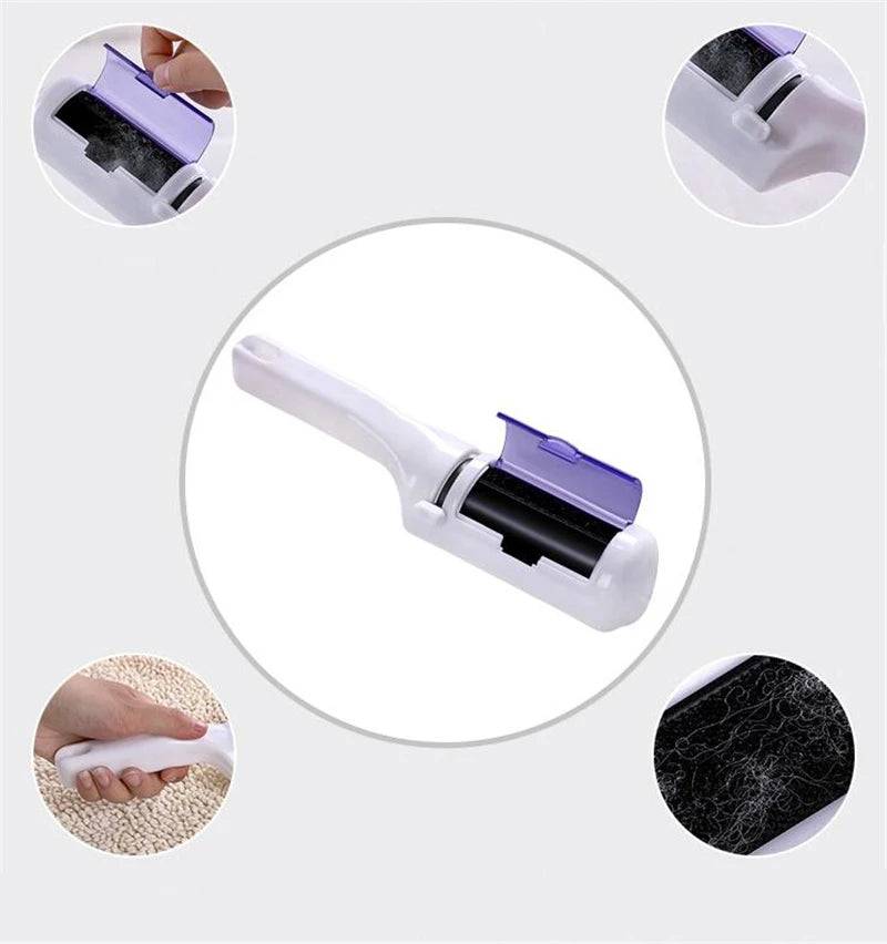 Electrostatic Pet Hair & Lint Remover Brush – Reusable Static Clothing Cleaner for Home, Office & Travel