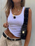 Women’s Ribbed Knit Tank Top – Soft Stretch Cotton Camisole, Vintage 90s Sleeveless Summer Top (Green)