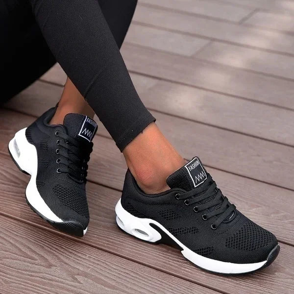 Women’s Platform Casual Sneakers – Breathable Mesh Running Shoes