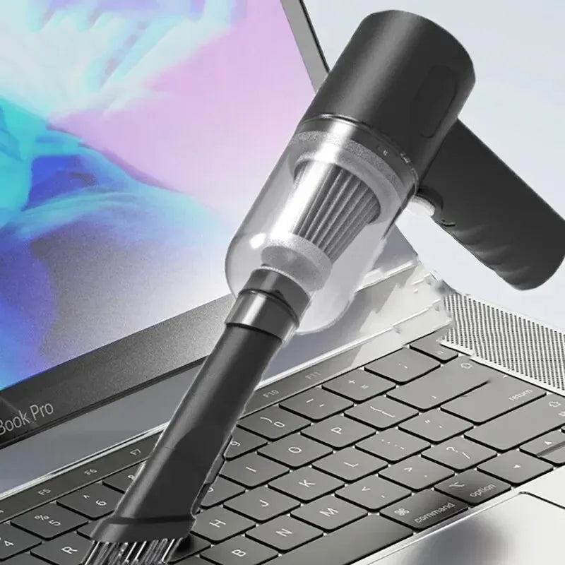 9000Pa Wireless Car Vacuum Cleaner, 120W Cordless Handheld Mini Vacuum – USB Rechargeable 1200mAh Portable Wet & Dry Cleaner for Car, Home & Office