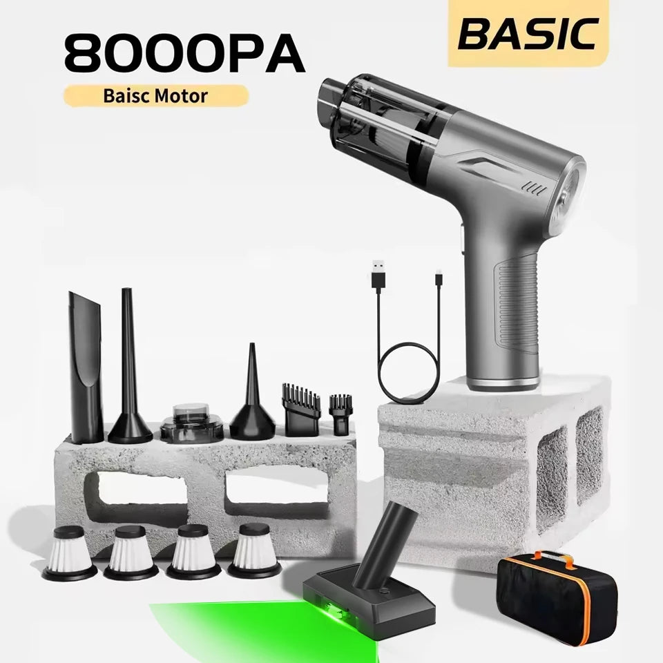 CENRR 98000PA Cordless Mini Car Vacuum Cleaner – Handheld Wireless Portable Car Cleaner & Air Blower