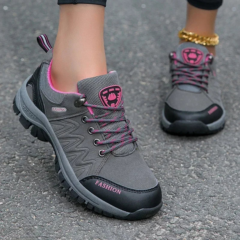 Women Hiking Shoes Outdoor Non-Slip Waterproof Walking Sneakers