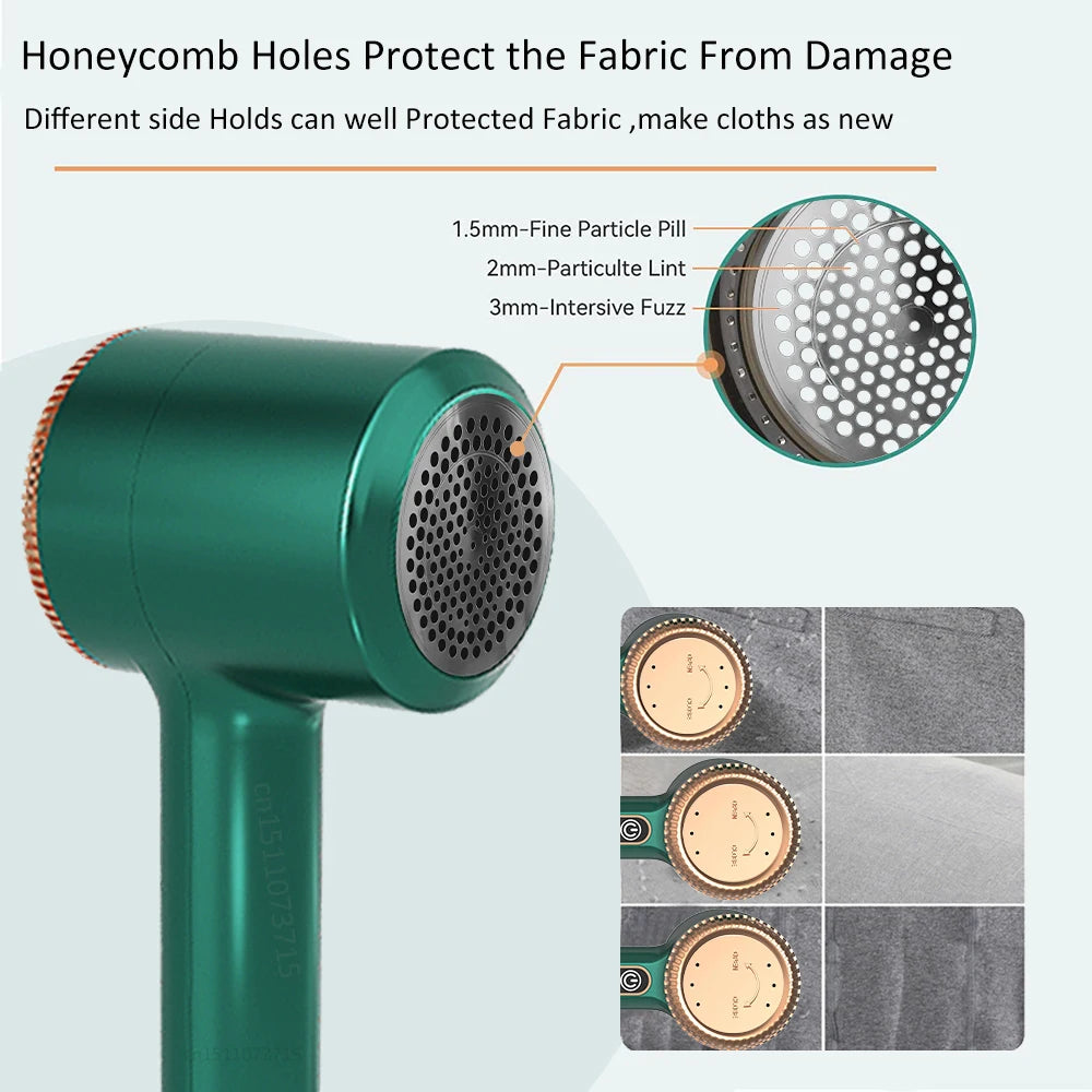 Electric Lint Remover Rechargeable Fabric Shaver – Portable Clothes Fuzz & Pill Remover