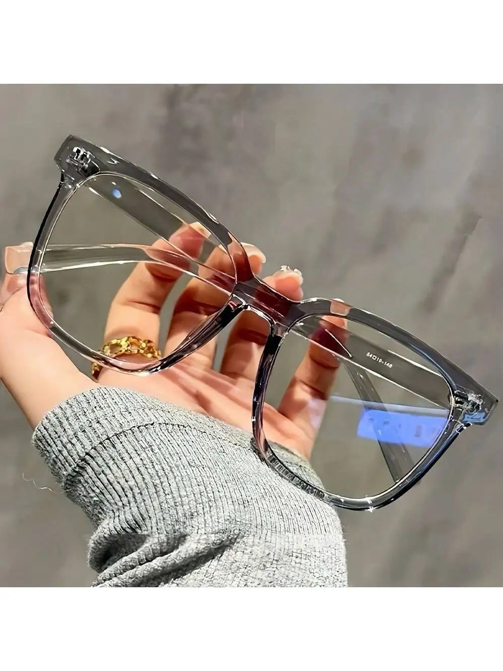3-Pack Universal Square Frame Fashion Glasses – Clear Black Campus Style Eyewear for Back to School Use