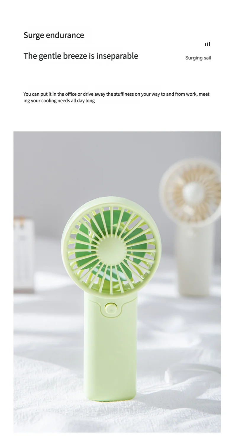 Portable Mini Handheld Fan – Lightweight Pocket Air Cooler, Battery Powered Personal Cooling Fan for Travel & Office