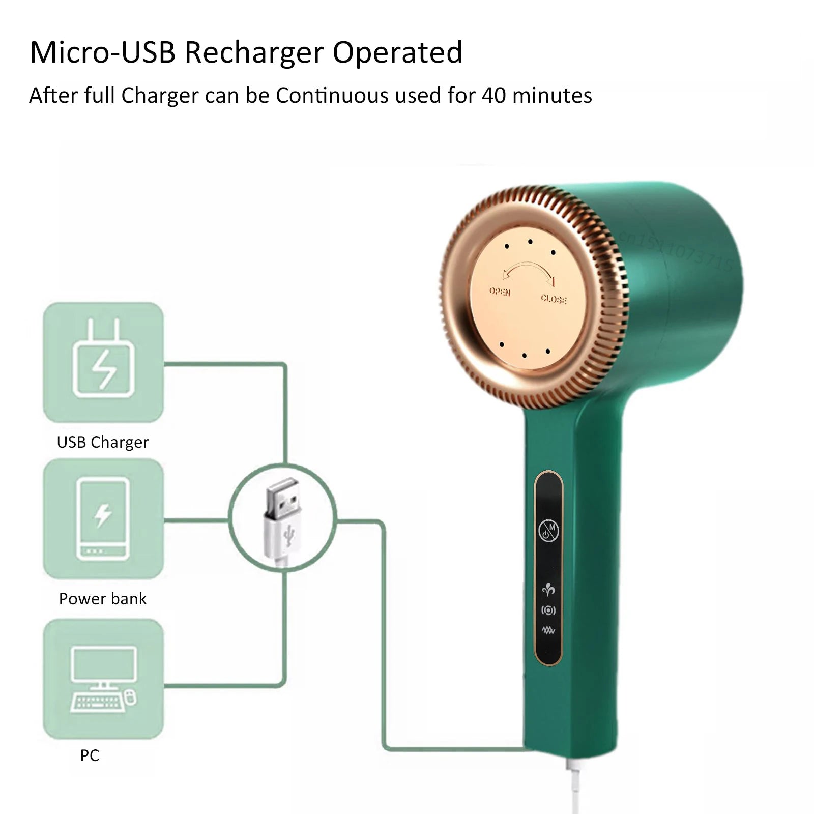 Electric Lint Remover Rechargeable Fabric Shaver – Portable Clothes Fuzz & Pill Remover
