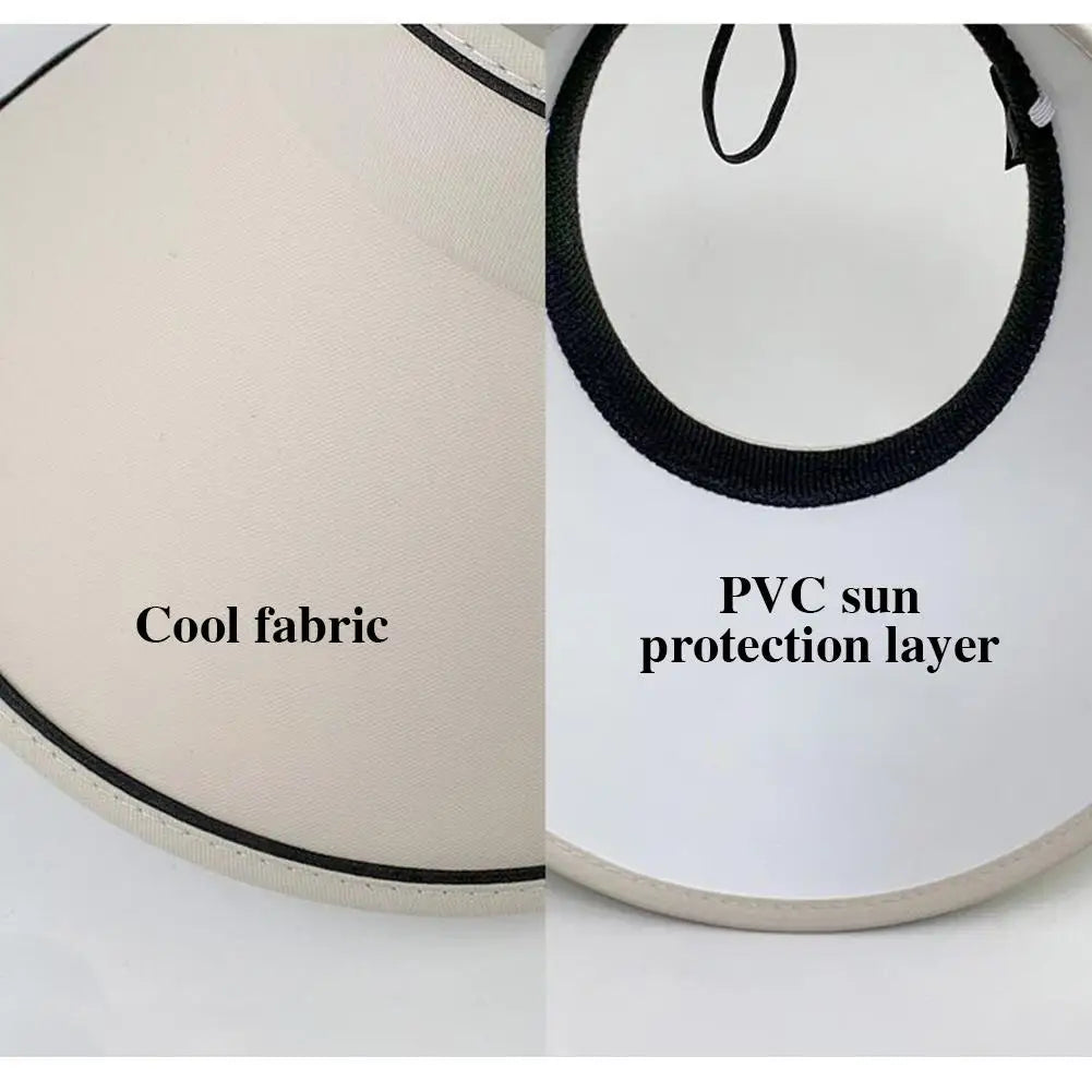 Portable Rollable Wide Brim Sun Hat for Women & Men – UV Sun Protection Beach & Cycling Casual Summer Cap