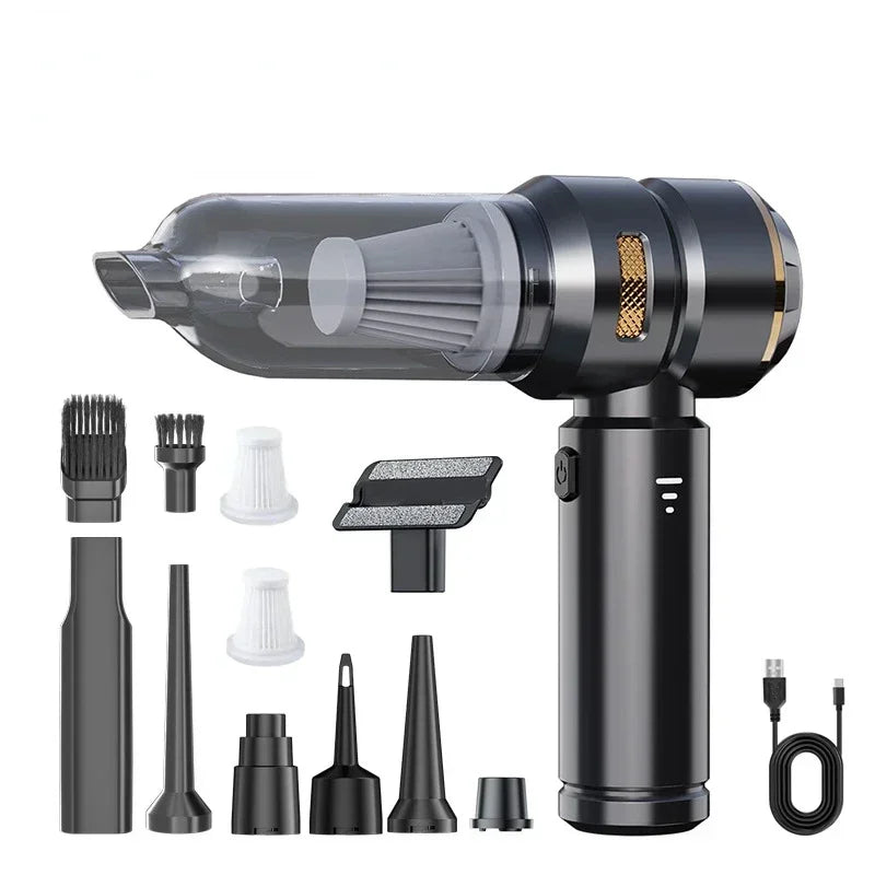 Cordless High Power Car Vacuum Cleaner – Portable Handheld Brushless Motor Air Duster for Home & Auto Cleaning