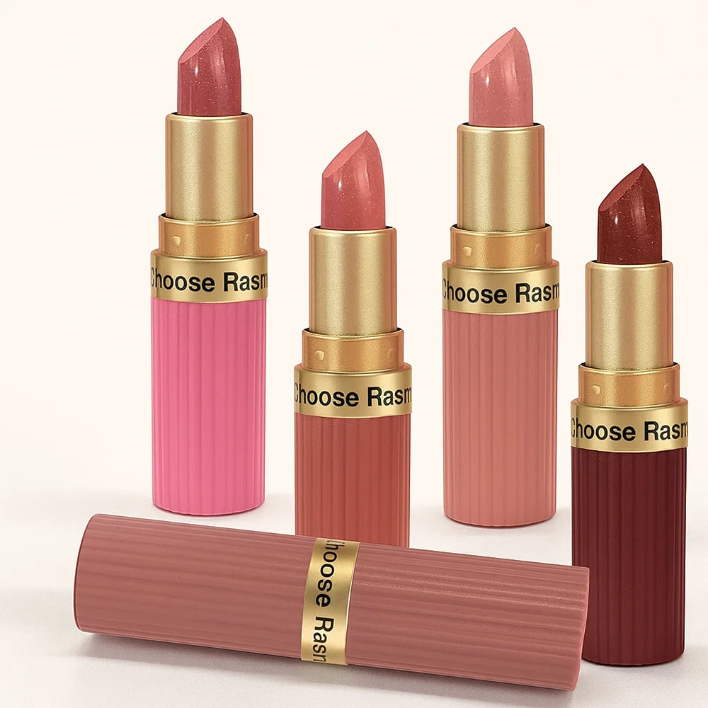 Pearlescent Pink Glitter Velvet Lipstick – Waterproof Long Lasting Matte Metallic Shimmer Diamond Lipstick for Women