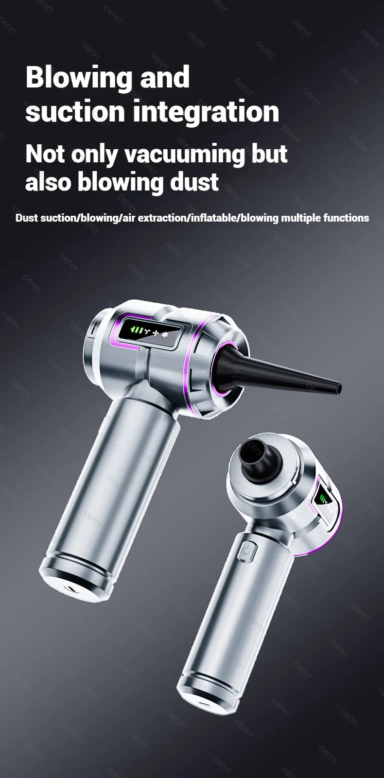 Cordless Mini Car Vacuum Cleaner 998000PA – Portable Handheld Blower for Car & Home Cleaning