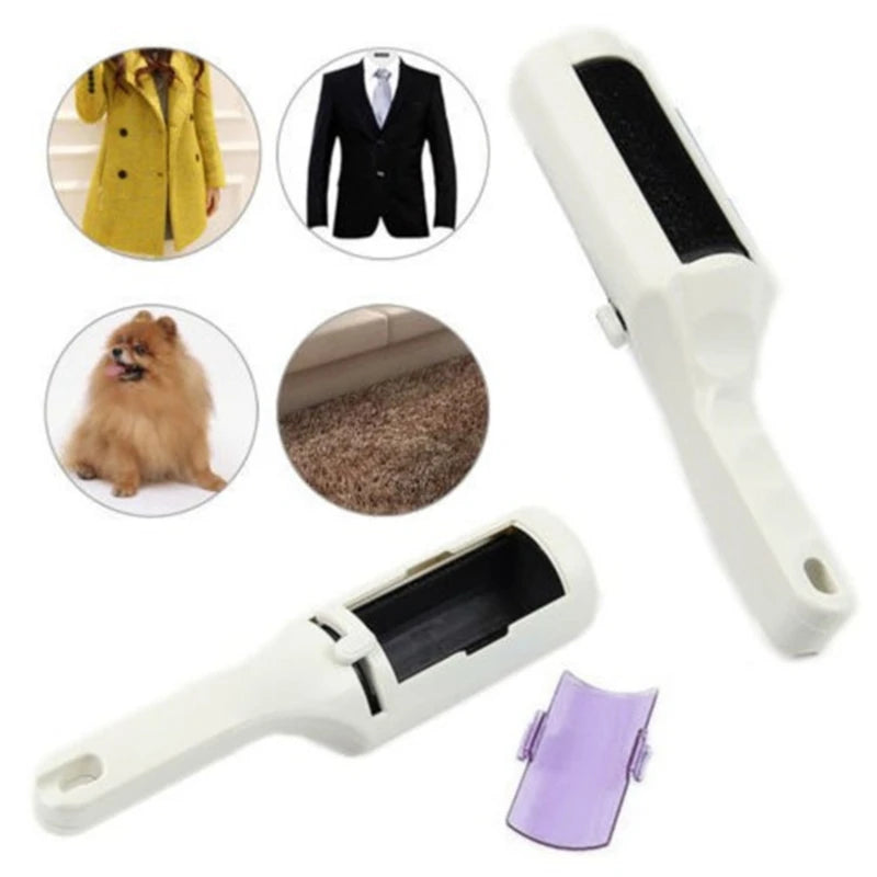 Electrostatic Pet Hair & Lint Remover Brush – Reusable Static Clothing Cleaner for Home, Office & Travel
