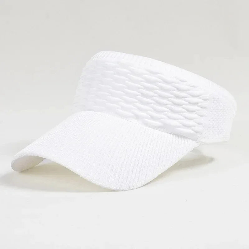 Women’s Anti-UV Breathable Adjustable Sun Visor Hat – Lightweight Outdoor Sports Cap for Tennis, Golf, Running & Beach