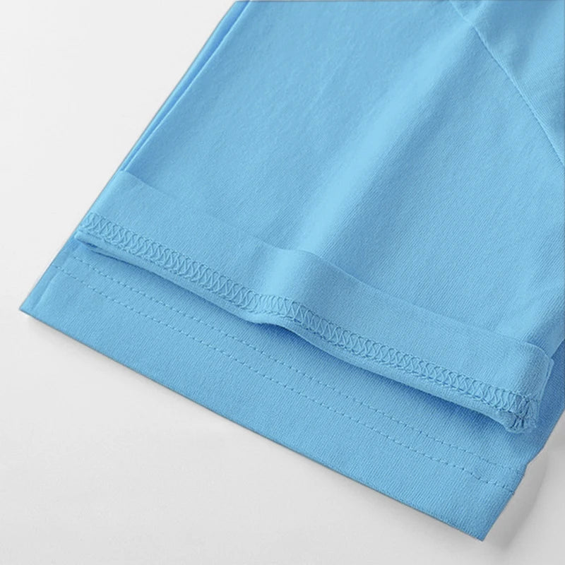 Women’s Summer Slim Fit Square Neck Short Sleeve T-Shirt – Solid Color Y2K Streetwear Sexy Stretch Knit Top