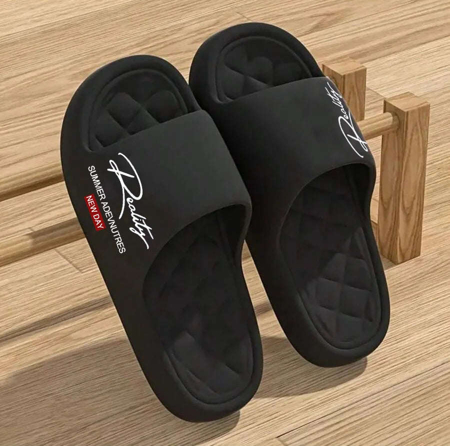 Lightweight EVA Men’s Summer Slippers – Soft Non-Slip Indoor & Outdoor Casual Home Shoes