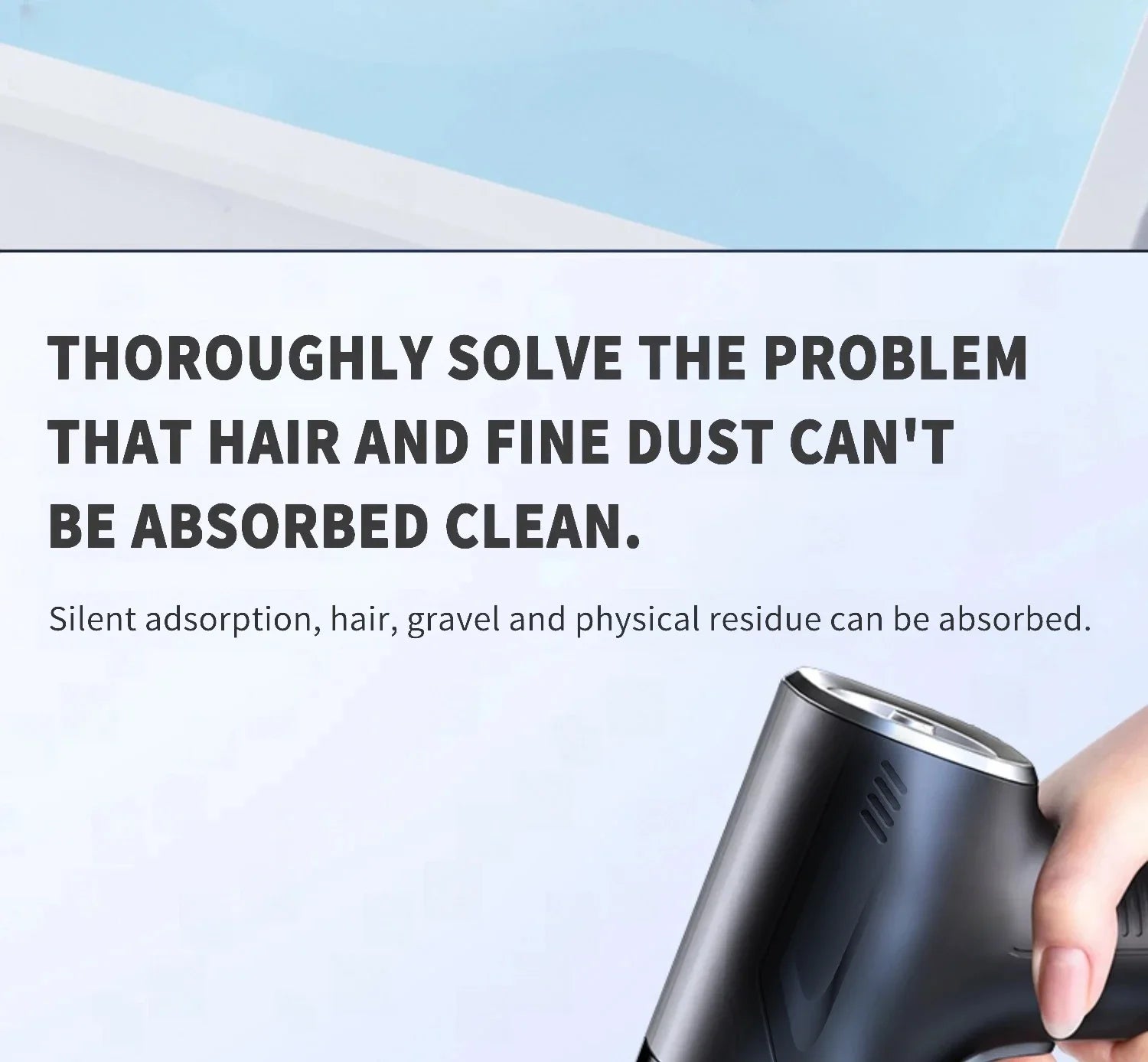 CENRR 98000PA Cordless Mini Car Vacuum Cleaner – Powerful Portable Handheld Wireless Auto Cleaner & Air Blower Tool