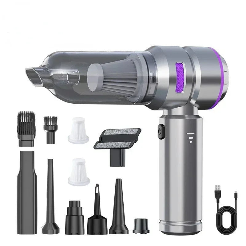 Cordless High Power Car Vacuum Cleaner – Portable Handheld Brushless Motor Air Duster for Home & Auto Cleaning