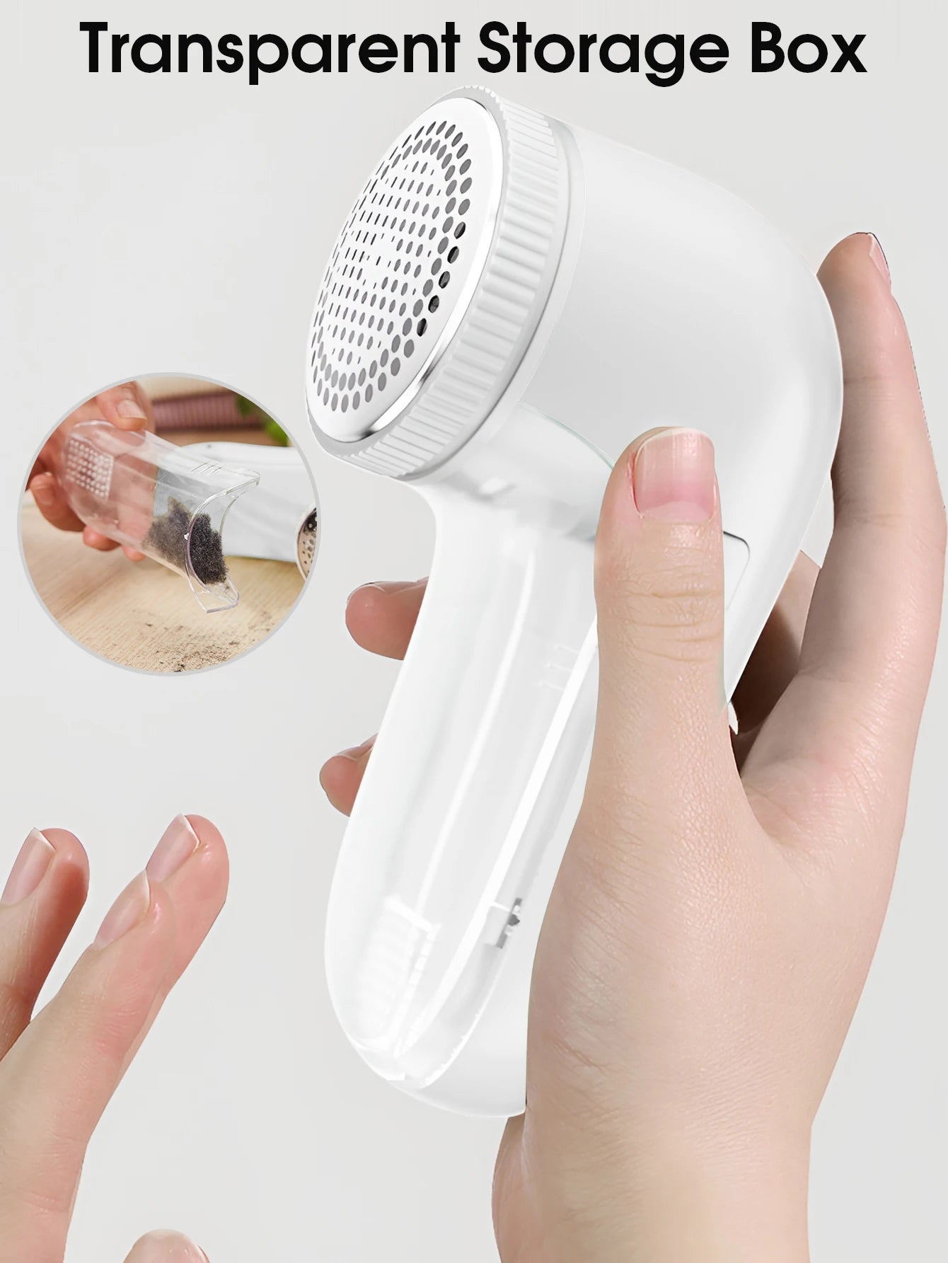 Electric Fabric Lint Remover – Portable Clothes Shaver with Stainless Steel Blades, USB 5V/2A Rechargeable Fuzz & Pill Remover for Wool & Garments