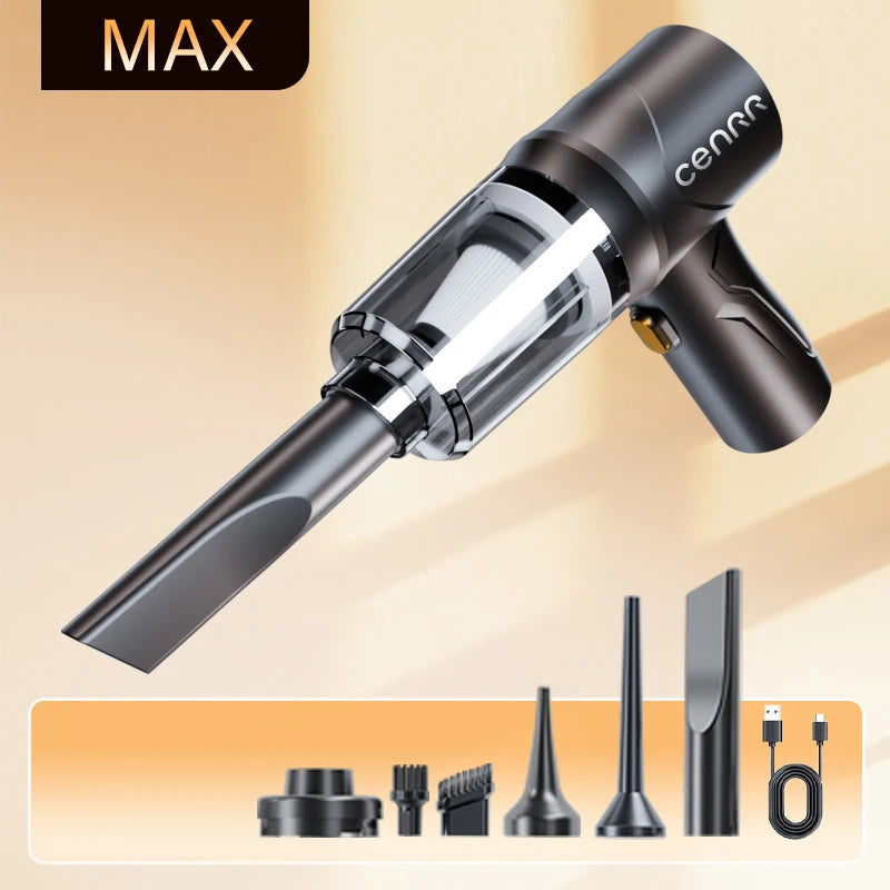 CENRR 895000PA Cordless Car Vacuum Cleaner – Powerful Handheld Wireless Portable Auto Cleaning Device