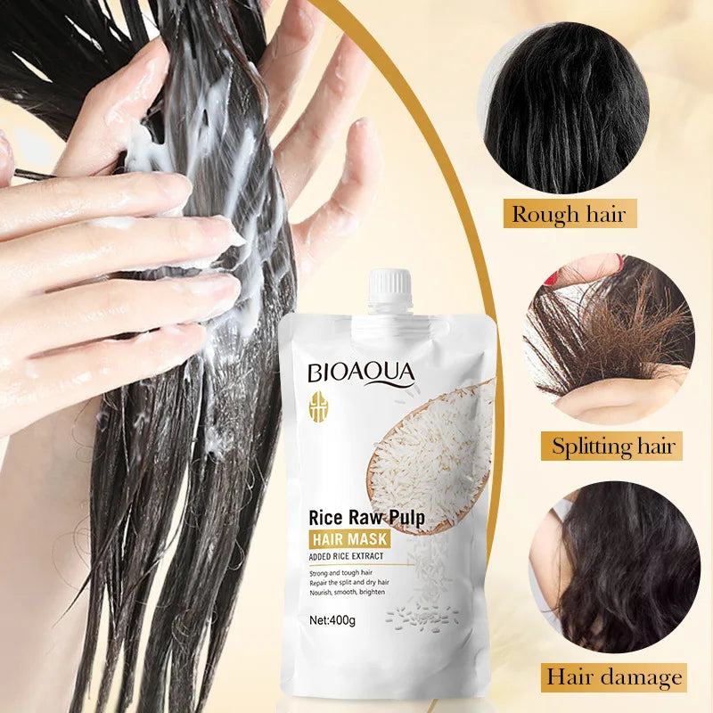 Magical Keratin Hair Mask – 5-Second Repair Treatment for Damaged, Frizzy Hair | Rice Extract Moisturizing Conditioner for Smooth, Shiny Hair