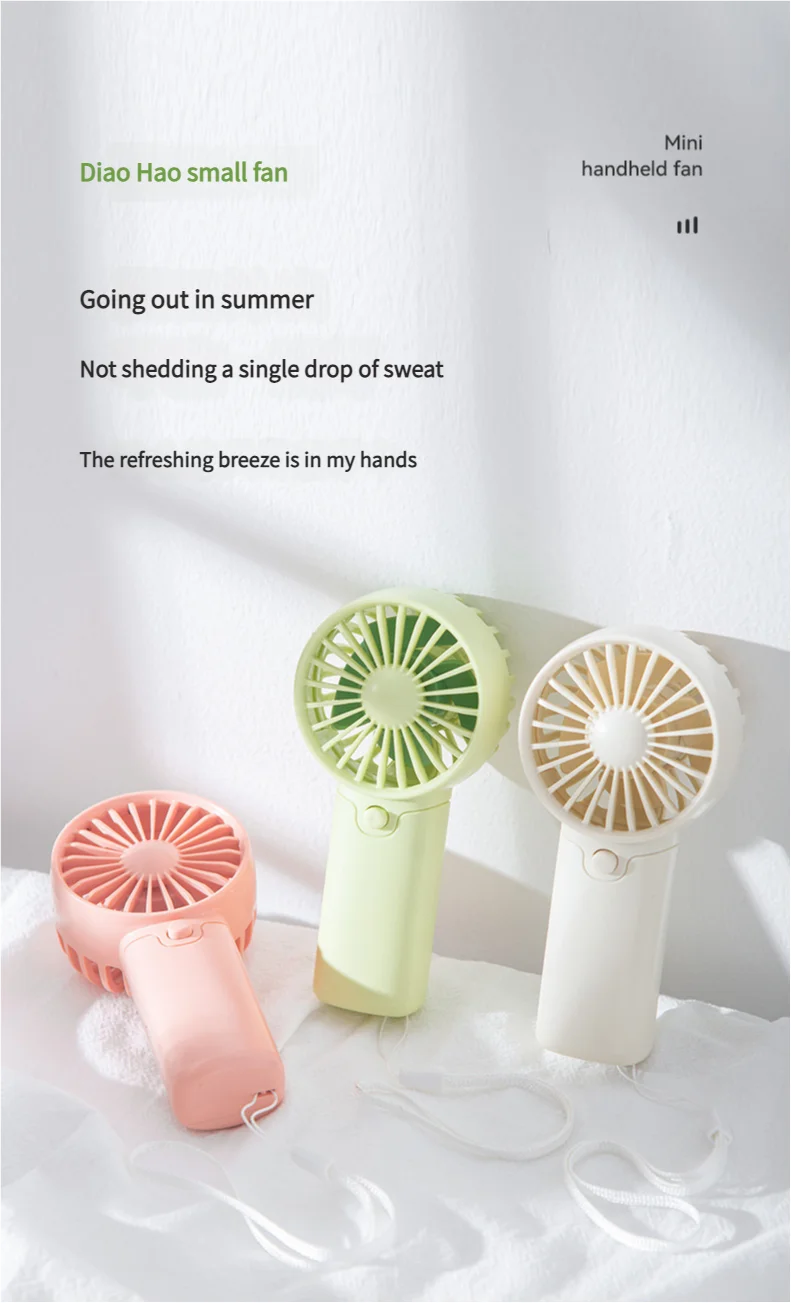 Portable Mini Handheld Fan – Lightweight Pocket Air Cooler, Battery Powered Personal Cooling Fan for Travel & Office