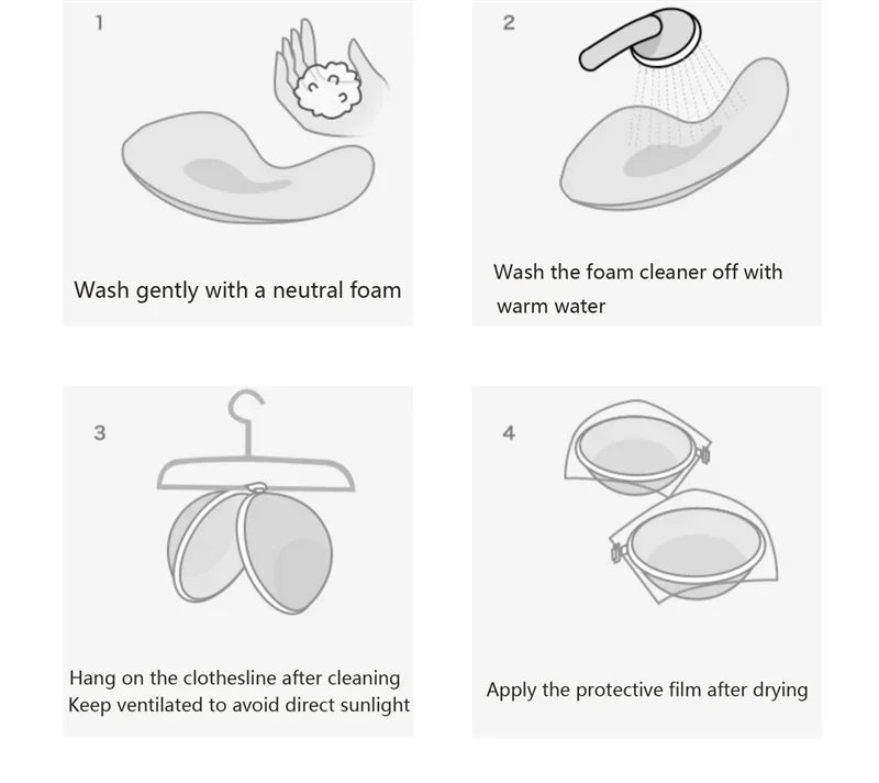 Invisible Silicone Stick-On Push Up Bra – Seamless Strapless Lift Breast Pads, Natural Color Breast Petals for Women (XT-002)