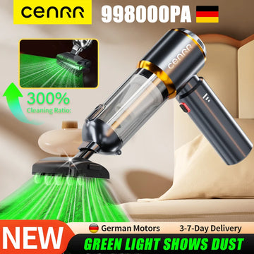 CENRR Mini Car Vacuum Cleaner 998000PA – Portable Handheld Vacuum & Blower for Car and Home Use