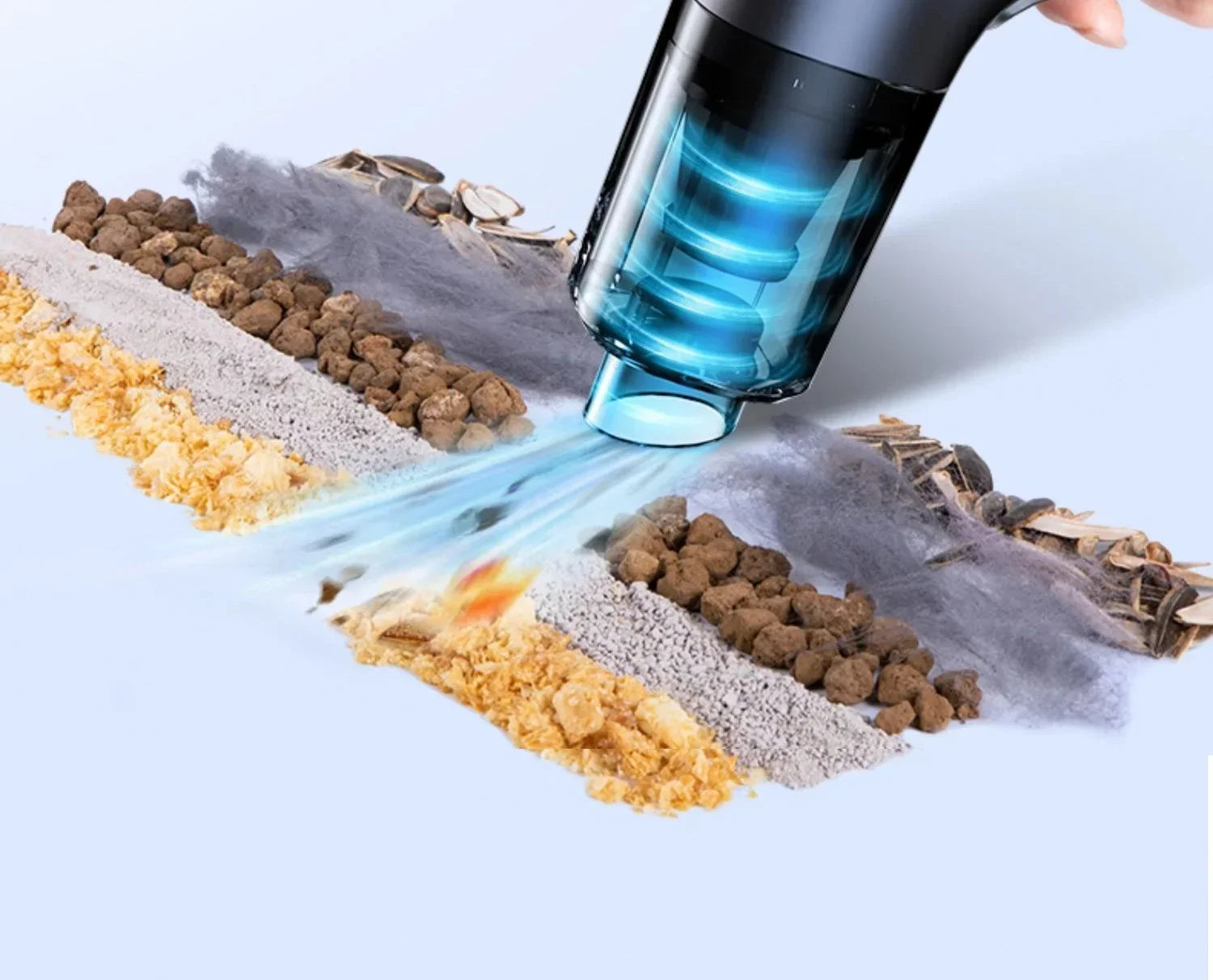 CENRR 98000PA Cordless Mini Car Vacuum Cleaner – Handheld Wireless Portable Car Cleaner & Air Blower