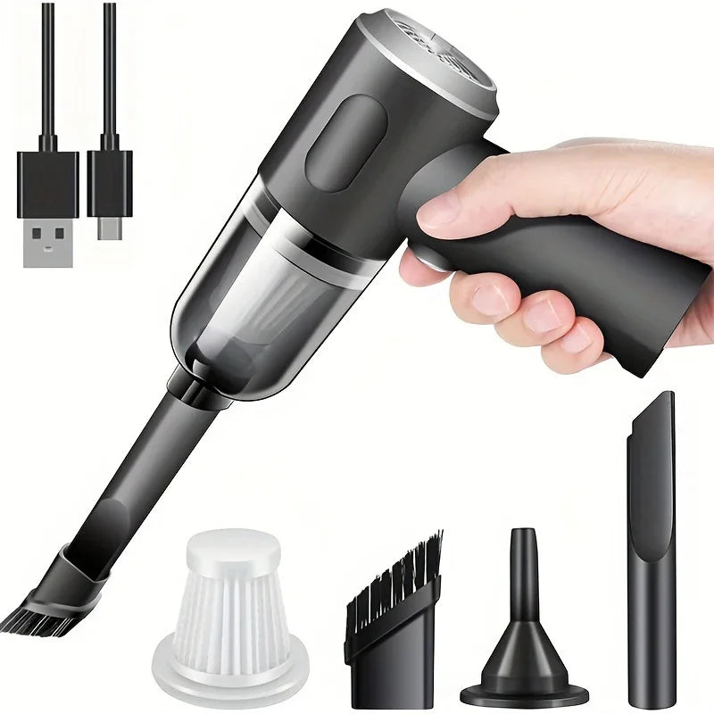 690000PA Cordless Car Vacuum Cleaner – Wireless Wet & Dry Handheld High-Power Vacuum with 2H Fast Charge