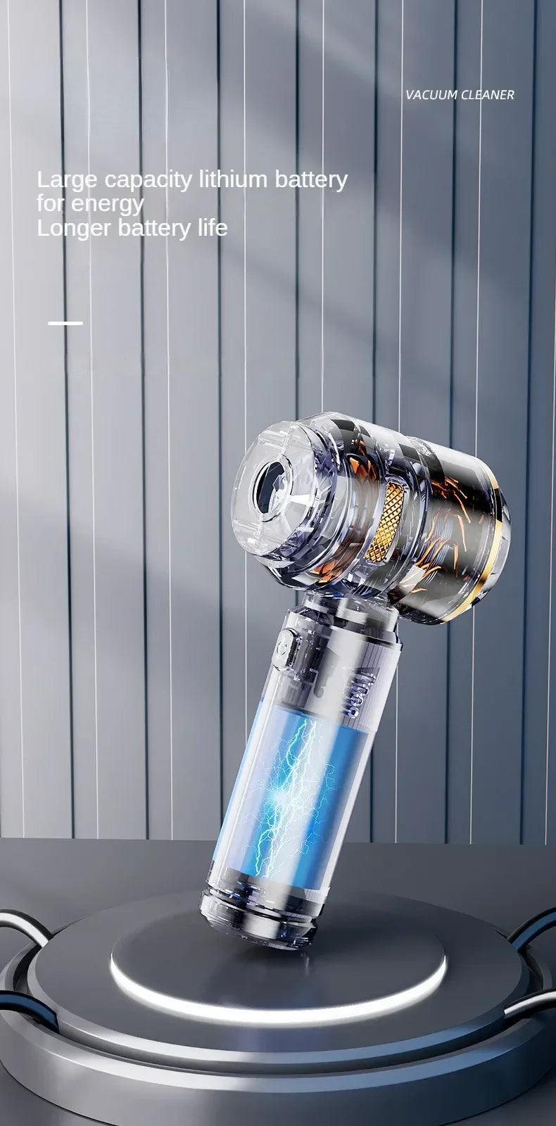 Cordless High Power Car Vacuum Cleaner – Portable Handheld Brushless Motor Air Duster for Home & Auto Cleaning