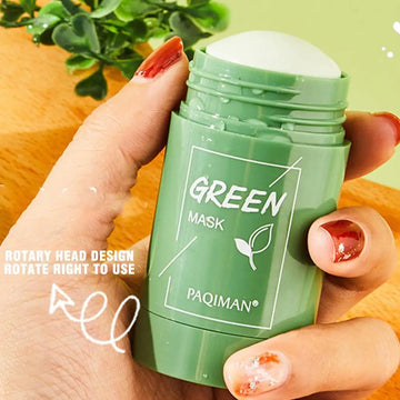 Green Tea Facial Clay Mask Stick – Deep Cleansing, Oil Control, Acne Treatment & Pore Minimizing Korean Skincare