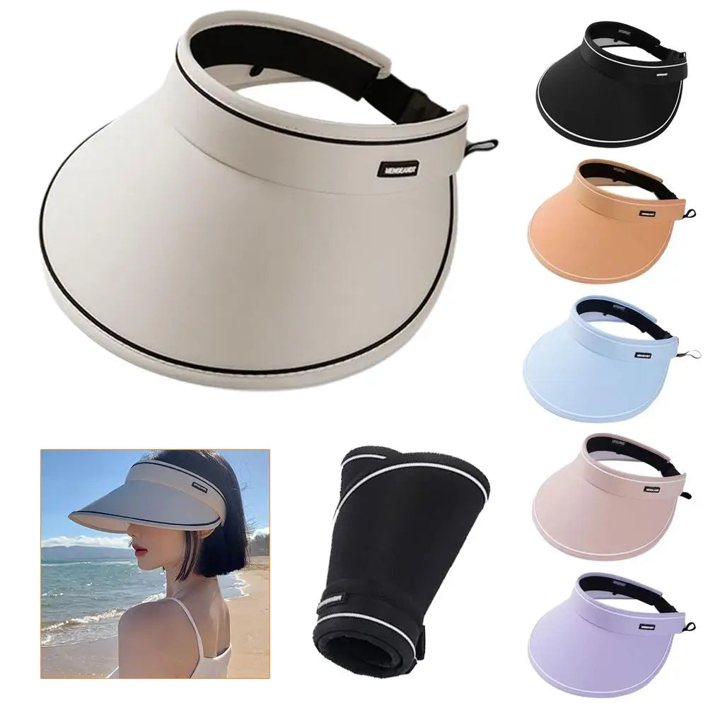 Portable Rollable Wide Brim Sun Hat for Women & Men – UV Sun Protection Beach & Cycling Casual Summer Cap