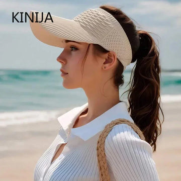 Anti-UV Sun Visor Hat – Breathable Adjustable Open Top Cap for Women & Men | Summer Sports, Golf, Tennis, Beach