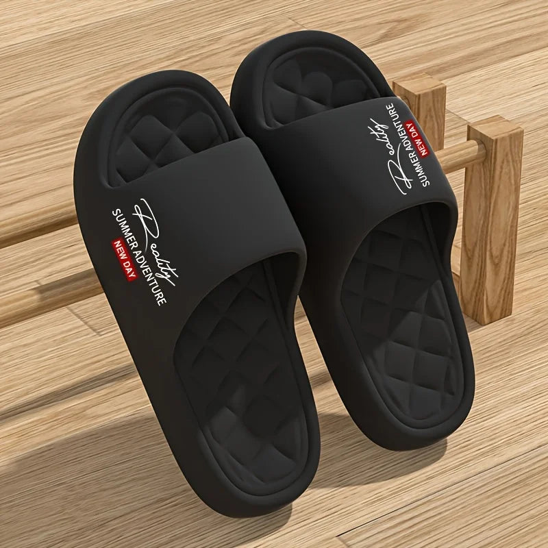 Lightweight EVA Men’s Summer Slippers – Soft Non-Slip Indoor & Outdoor Casual Home Shoes