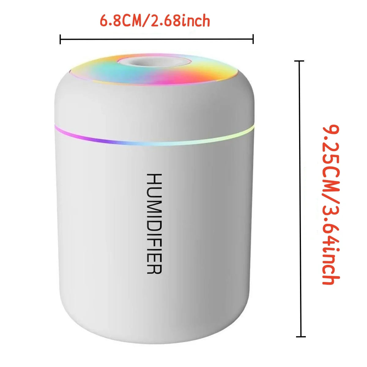 180ml Mini USB Air Humidifier & Essential Oil Diffuser – Portable Aromatherapy Mist Maker with LED Light for Car, Home & Bedroom Air Purification