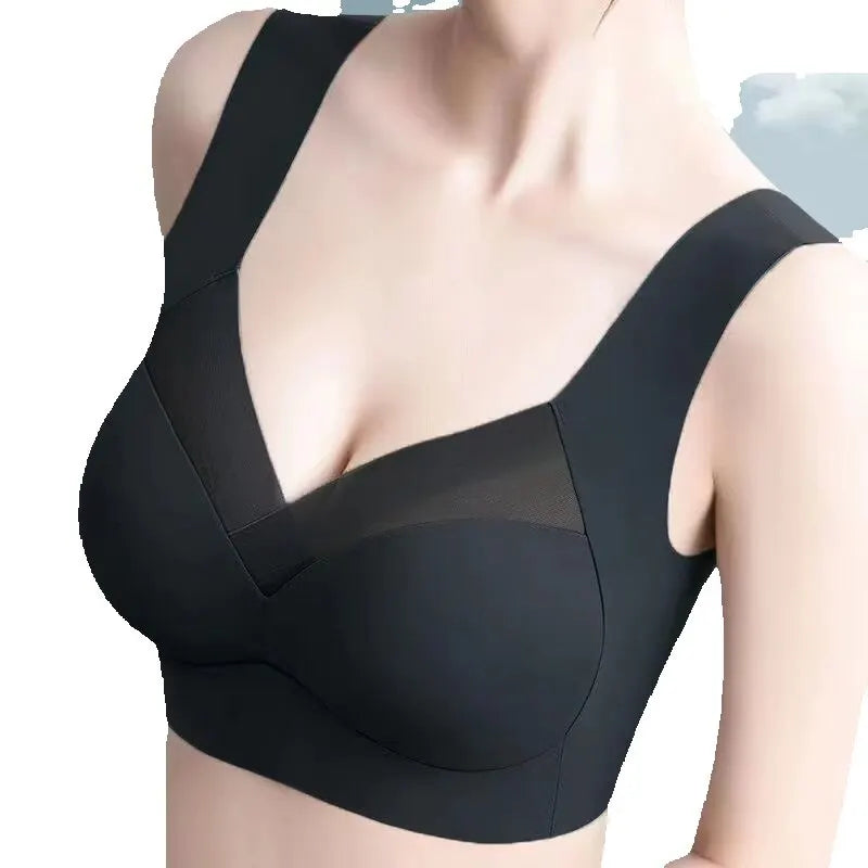 Women’s Breathable Push-Up Sports Bra – Padded Wire-Free Mesh Gym Bra, EU/US Size Fitness Inner Support Vest