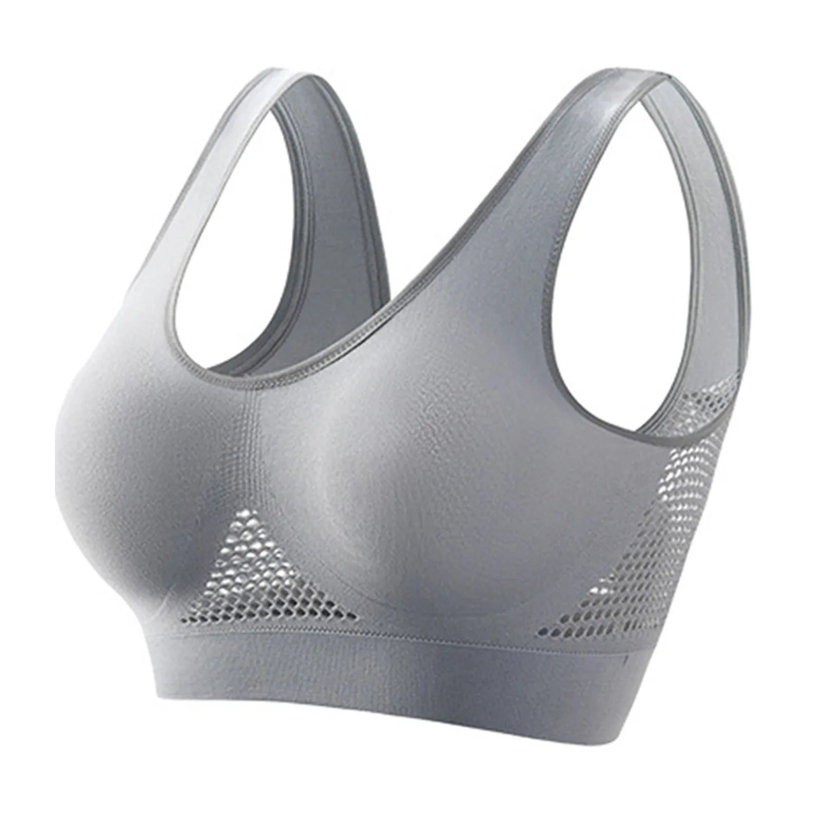 Shockproof Women’s Sports Bra – Breathable Knit Running & Yoga Tank Top, High-Support Anti-Sag Fitness Vest