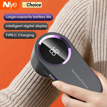 USB Rechargeable LED Electric Lint Remover for Clothes – 8000 RPM Fabric Shaver with Digital Display