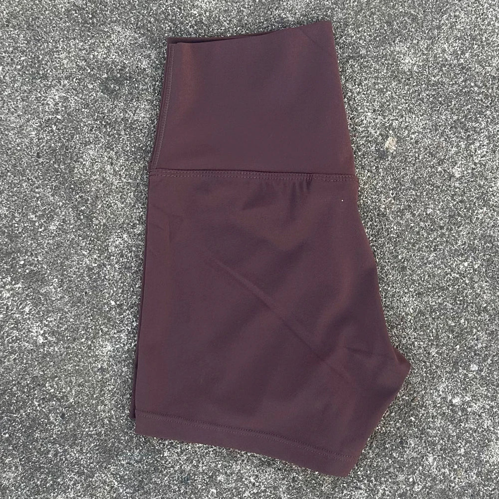 Women’s High-Waist Seamless Yoga Shorts – Slim Fit Butt-Lifting Gym & Running Biker Shorts