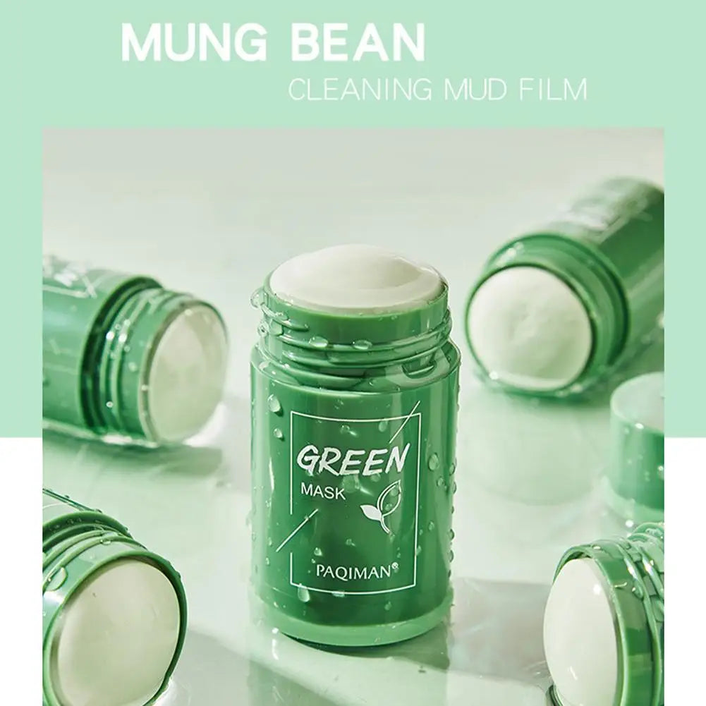 Green Tea Facial Clay Mask Stick – Deep Cleansing, Oil Control, Acne Treatment & Pore Minimizing Korean Skincare