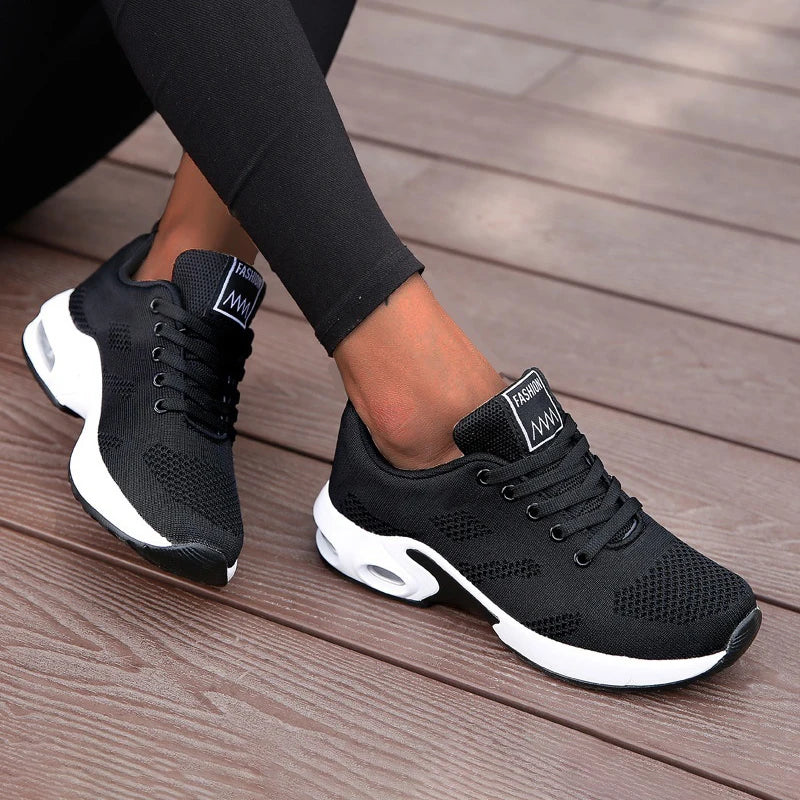 Women’s Platform Casual Sneakers – Breathable Mesh Running Shoes