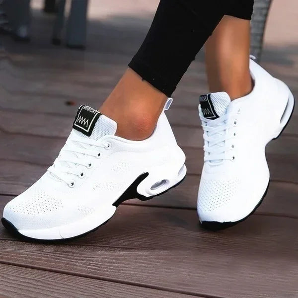 Women’s Platform Casual Sneakers – Breathable Mesh Running Shoes