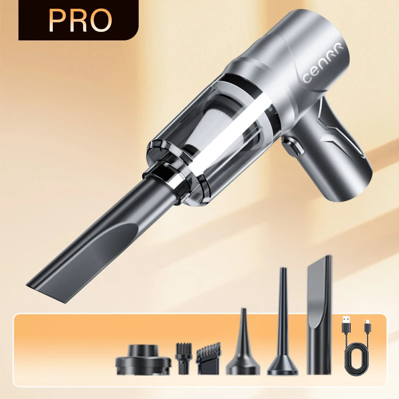CENRR 895000PA Cordless Car Vacuum Cleaner – Powerful Handheld Wireless Portable Auto Cleaning Device