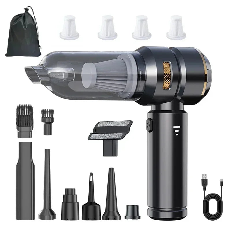 Cordless High Power Car Vacuum Cleaner – Portable Handheld Brushless Motor Air Duster for Home & Auto Cleaning