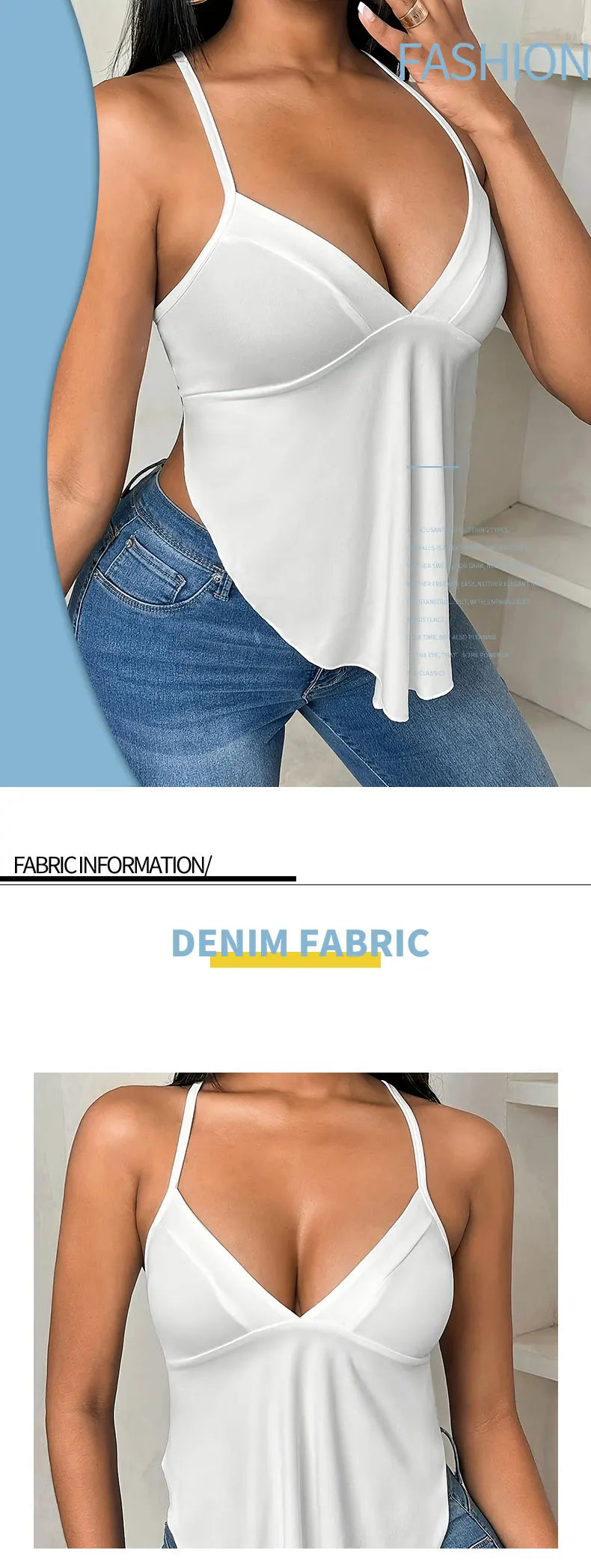 White Women’s Oversized Woven Vest – Casual Loose Fit Summer Top