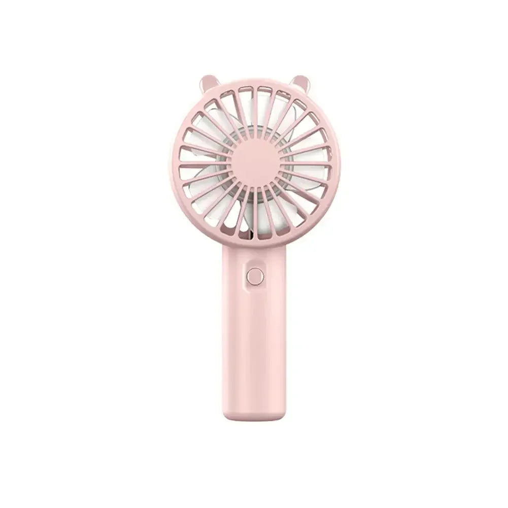 Portable Mini USB Rechargeable Handheld Cooling Fan – Compact Silent Personal Cooler for Travel, Desk & Eyelash Drying