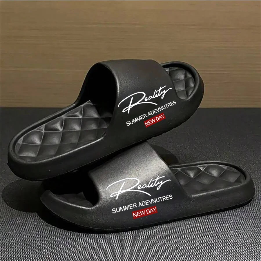 Lightweight EVA Men’s Summer Slippers – Soft Non-Slip Indoor & Outdoor Casual Home Shoes